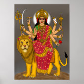 Goddess Durga Poster (Voorkant)
