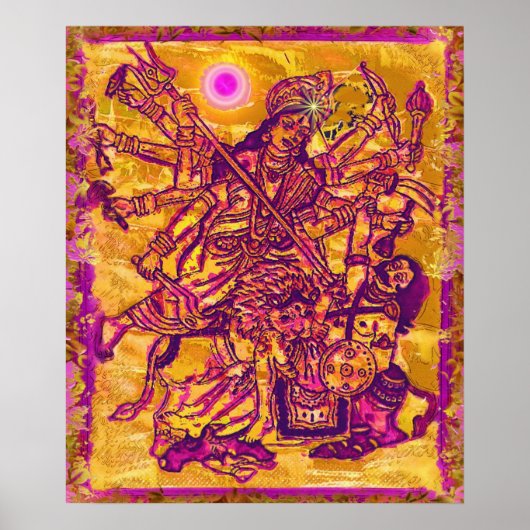 Goddess Durga Poster (Voorkant)