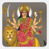 Goddess Durga Sticker (Voorkant)
