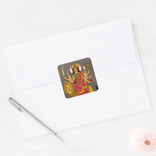 Goddess Durga Sticker (Envelop)