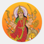 Goddess Durga Sticker (Voorkant)