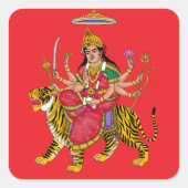 Goddess Durga Sticker (Voorkant)