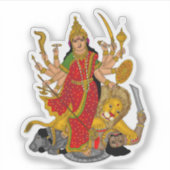 Goddess Durga Sticker (Voorkant)