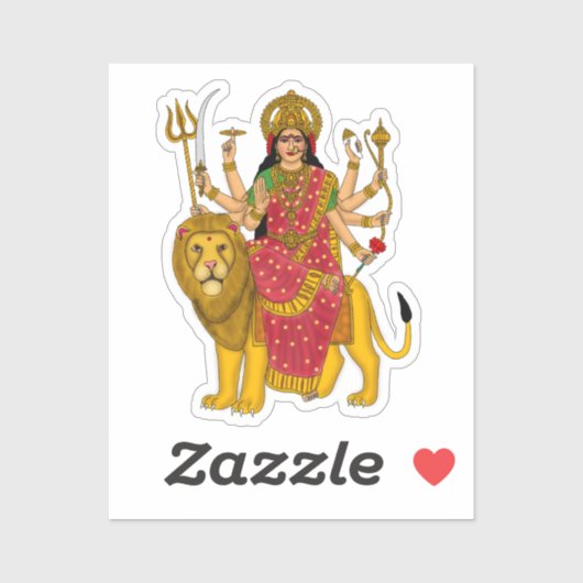 Goddess Durga Sticker (Vel)