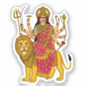 Goddess Durga Sticker (Voorkant)