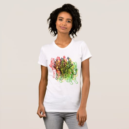 Goddess Durga T-shirt (Voorkant volledig)