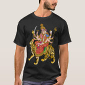 Goddess Durga T-shirt | Krachtige Hindoe Devi Durg (Voorkant)