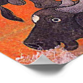 Goddess Durga vecht tegen Mahishasura Poster (Hoek)