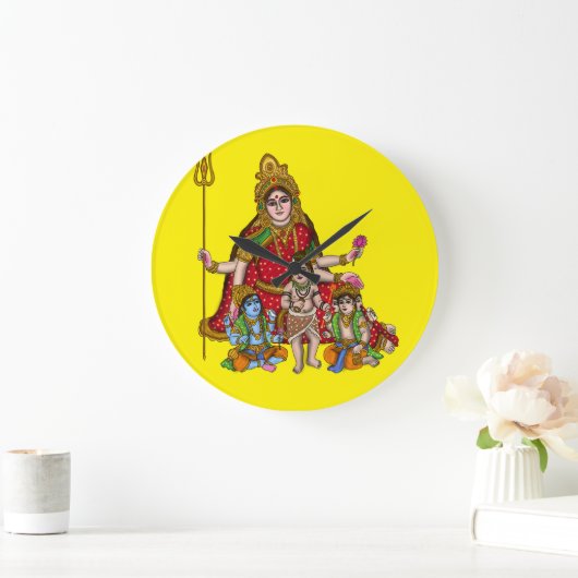 Goddess Durga Wall Clock Grote Klok (Huis)