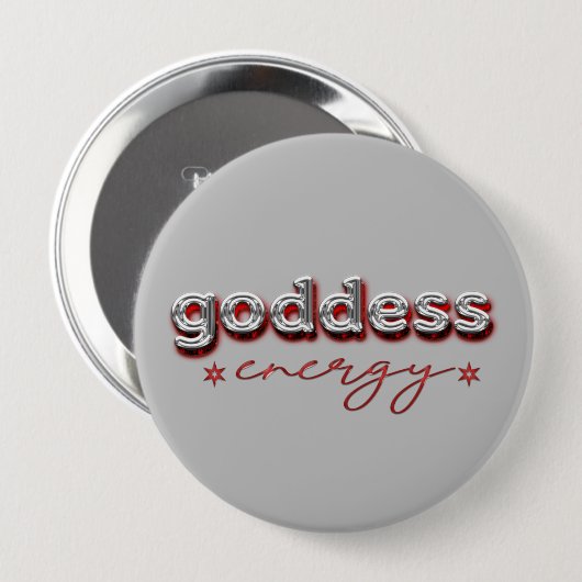 Goddess-energie Ronde Button 4,0 Cm (Voorkant /achterkant)