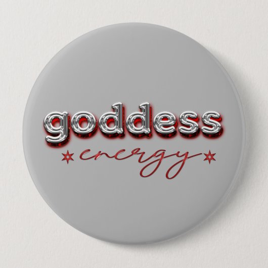 Goddess-energie Ronde Button 4,0 Cm (Voorkant)
