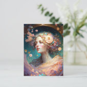 Goddess Fantasy Art Briefkaart (Staand voorkant)