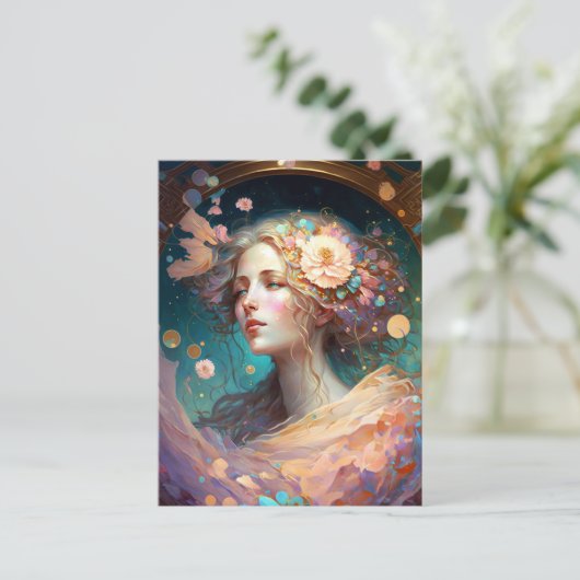 Goddess Fantasy Art Briefkaart (Staand voorkant)
