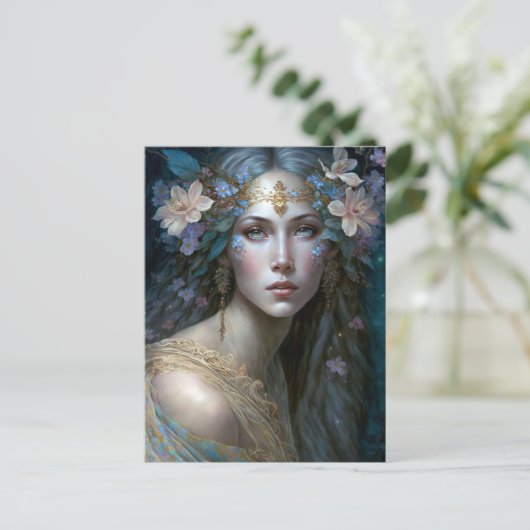 Goddess Fantasy Art Briefkaart (Staand voorkant)
