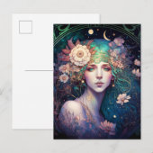 Goddess Fantasy Art Briefkaart (Voorkant / Achterkant)