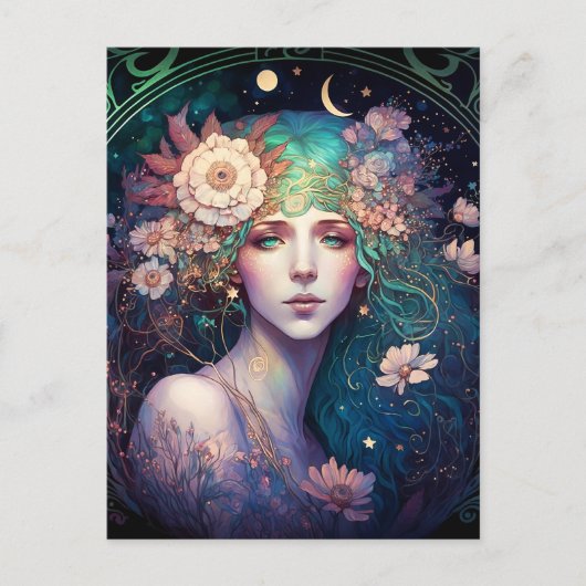 Goddess Fantasy Art Briefkaart (Voorkant)