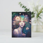 Goddess Fantasy Art Briefkaart (Staand voorkant)