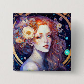 Goddess Fantasy Art Button (Voorkant)