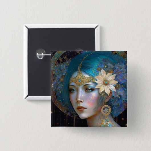 Goddess Fantasy Art Button (Voorkant /achterkant)