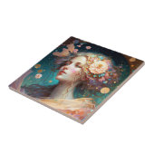 Goddess Fantasy Art Ceramic Tegel Tegeltje (Zijkant)