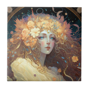 Goddess Fantasy Art Ceramic Tegel Tegeltje