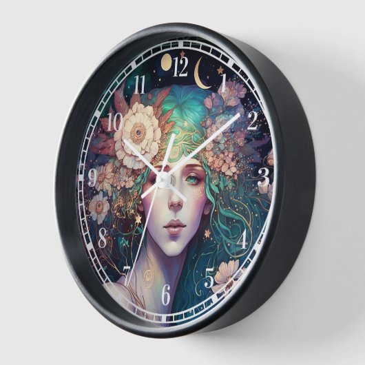 Goddess Fantasy Art Clock (Hoek)