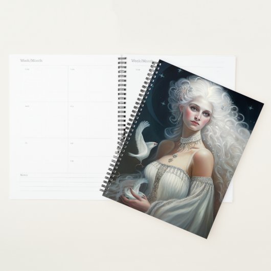 Goddess Fantasy Art Divine Feminine Moon Goddess Planner (Display)