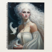 Goddess Fantasy Art Divine Feminine Moon Goddess Planner (Voorkant)