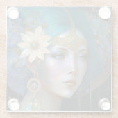 Goddess Fantasy Art Glass Onderzetter (Achterkant)