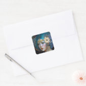 Goddess Fantasy Art Square Sticker (Envelop)