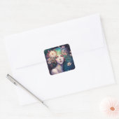 Goddess Fantasy Art Square Sticker (Envelop)