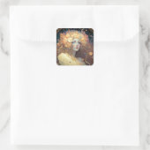 Goddess Fantasy Art Square Sticker (Tas)
