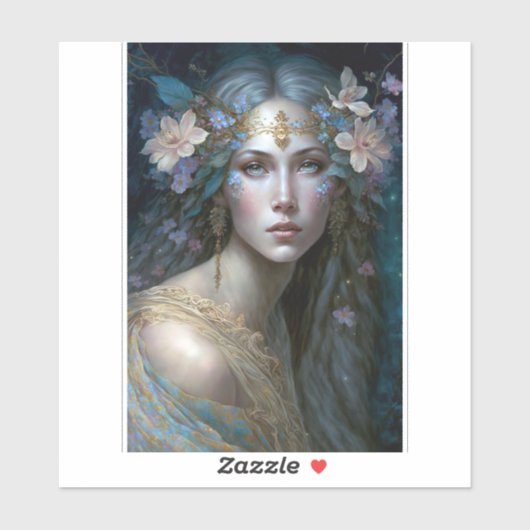 Goddess Fantasy Art Sticker (Vel)