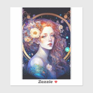 Goddess Fantasy Art Sticker