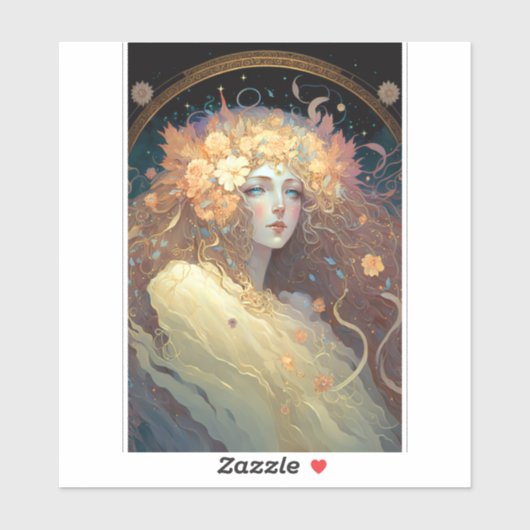 Goddess Fantasy Art Sticker (Vel)