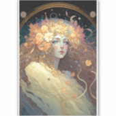 Goddess Fantasy Art Sticker (Voorkant)