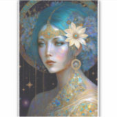 Goddess Fantasy Art Sticker (Voorkant)