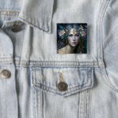 Goddess Fantasy Art Vierkante Button 5,1 Cm (In situ)