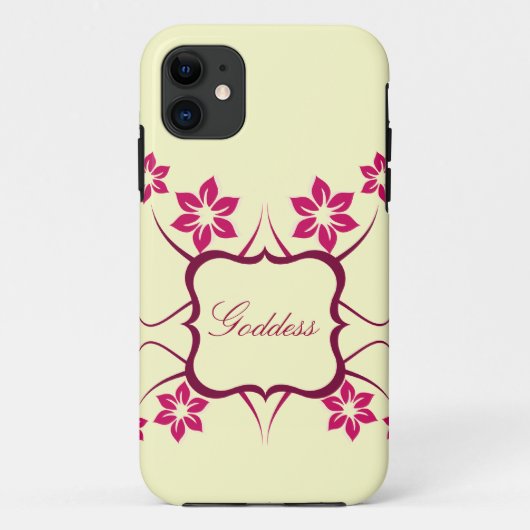 Goddess Floral BT iPhone 5 Hoesje, Roze Case-Mate iPhone Case (Achterkant)