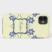 Goddess Floral CM iPhone 5 BT ID Hoesje, Blue Case-Mate iPhone Case (Achterkant (horizontaal))