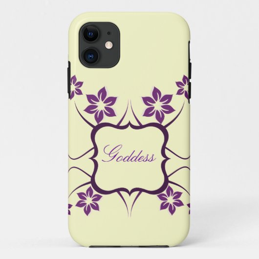 Goddess Floral CM iPhone 5 BT ID Hoesje, Paars Case-Mate iPhone Case (Achterkant)