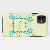 Goddess Floral iPhone 5 BT Hoesje, Blauwgroen Case-Mate iPhone Case (Achterkant (horizontaal))