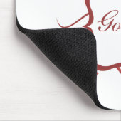 Goddess Floral Mousepad, Brick Red Muismat (Hoek)