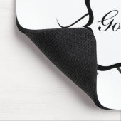 Goddess Floral Mousepad, Donkergrijs Muismat (Hoek)