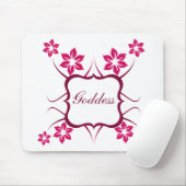 Goddess Floral Mousepad, Magenta Muismat (Met muis)