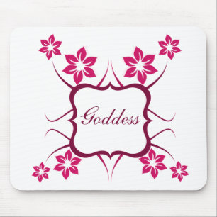 Goddess Floral Mousepad, Magenta Muismat