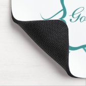 Goddess Floral Mousepad, Turquoise Muismat (Hoek)