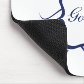 Goddess Floral Mousepad, Vibrant Blue Muismat (Hoek)