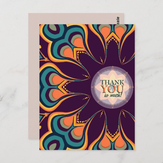 Goddess Flower Bedankt Briefkaart (Voorkant / Achterkant)