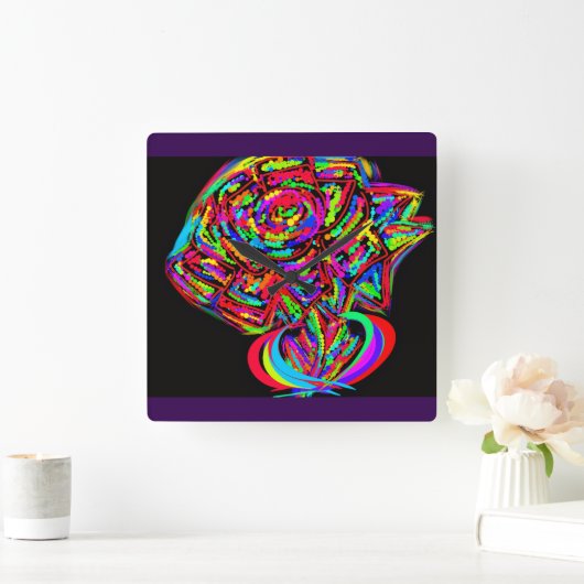 Goddess Flower  Vierkante Klok (Huis)